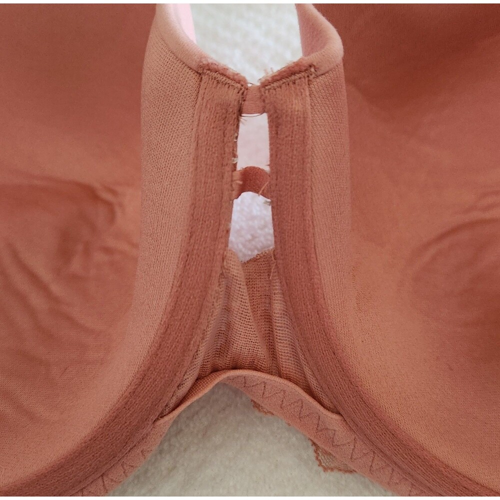 Auden Bra 42DD Peachy Pink Lightly Lined Balconette Coverage Underwire EUC - Picture 4 of 9